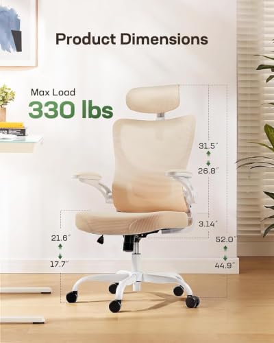 Image of Marsail Ergonomic Office Chair with 3D Armrests, Pack of 3