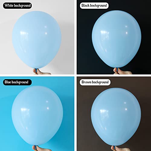 Maca Blue Balloons Different Sizes 100Pcs Matte Blue Balloon Garland 18 12 10 5 Inch Party Latex Balloons Baby Shower Party Decoration Gender Reveal First Birthday #TOP2
