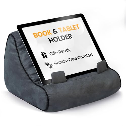 image for Gifts for Readers & Writers Tablet & Book Stand, Soft Reading Pillow, 