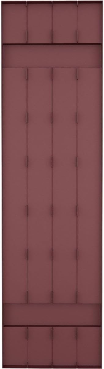 14"W x 39"H EverColor Joined Board-n-Batten Exterior Viny Shutters, w/Installation Shutter-Lok's & Matching Screws (Per Pair), Wineberry