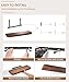 Gronda Wood Floating Shelves Rustic Shelves for Wall Mounted 24 Inch Farmhouse Wooden Shelf Round Edge for Bathroom Bedroom Kitchen Living Room Storage and Decor Display Wall Shelving Set of 2
