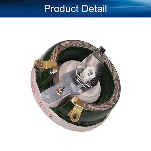 Heyiarbeit 200 Ohm 200W Ceramic Wirewound Potentiometer Linear Variable Rheostat Resistor With Knob For Light Dimmers Motor Speed Control 1Pcs #TOP3
