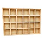 Anktily – Anktily Unlackierte Holz-Aufbewahrungsbox mit Unterteilungen
