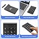 Tsemy Wireless Slim Numeric Keypad 2.4G 18-Tasten Ultra-Portable Numpad für Laptop, PC, Notebook, schnelle Reaktion, volle Berechnungsfunktionen, Plug-and-Play-Kompatibilität