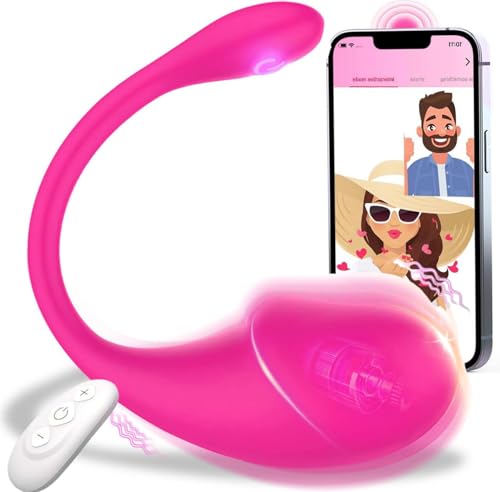 Vibradorador Mujer Juguetes Sexuales APP Vibrador Mando Distancia con 9 Modos Vibradores Consoladores.. para Mujer con Vibración Bolas Chinas Vibradorador Clítoris