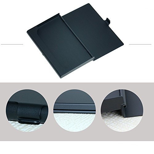 homEdge Super Light Aluminum Business Card Holder, Slim Professional 3 Packs Card Case for Traveling and Business – Black