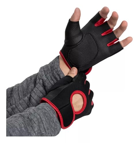 Luva Par Proteção Fitness Academia Musculação Treino fit Halteres Polegar Munhequeira Reforçada Prot