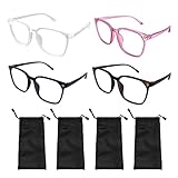 mode brillen 2018 Paket beinhaltet: Enthält 4-Paar blaue Licht blockierende Gläser mit 4pcs Gläser Taschen für Lagerung. Die Länge der Brille ist 145 mm, die Breite der Augen ist 145 mm und die Höhe der Augen ist 48 mm.