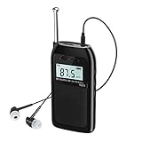 Pocket Radio FM AM Portable Radio USB Charging Radio with SD Card Slot (With Earphone)