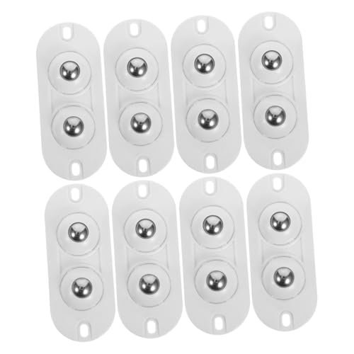 JEWEDECO 8pezzi Ruote Girevoli Autoadesive Piccole Ruote Per Contenitori e Piccoli Elettrodomestici