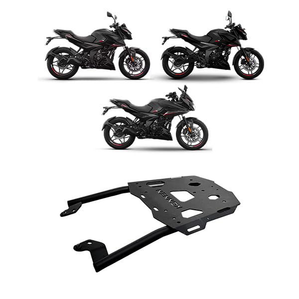 Image of Premium Luggage Carrier | Top Rack | Luggage Rack Compatible with Bajaj Pulsar N160|N250|F250 (Black) (Pack of 1) (Adventure)