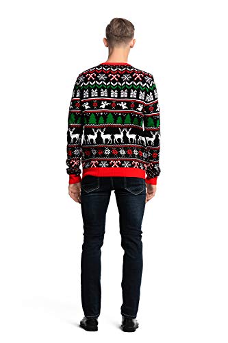 Men憇 Ugly Christmas Sweater Unisex Women`s Funny Novelty Fairisle Pullover for Party Jumper on to Festive Flair Medium3