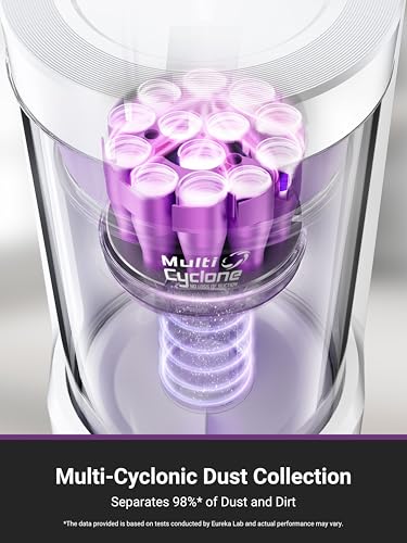 Eureka E20 Plus Robot Vacuum Cleaner with Bagless Self Emptying Station, 8000Pa Robotic Vacuum and Mop, 45 Day Hands-Free Cleaning, Anti Hair-Tangling, AI 3D Obstacle Avoidance, Lift Mop for Carpets - Image 3