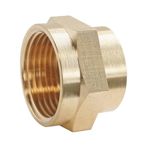 SOMATHERM FOR YOU, Manchon laiton réduit double femelle 20/27-15/21 - Sachet de 2 pièces - Raccord plomberie pour eau chaude/froide - Compatible avec tous...