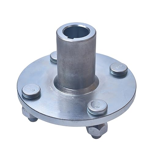 Image of 4 inch x 4 inch Go-Kart Live Axle Hub with 1 inch to 3 /4 inch Step-Down - 1 /4 inch Keyed Shaft, 8 Inch Rear Front Wheel, x4 Lug Set Kit(1PCS)