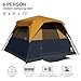 EVER ADVANCED 6 Person Camping Tent, Blackout Design Tent for Camping Instant Cabin Tents for Family with Rainfly, 60s Easy Setup, Water-Resistant