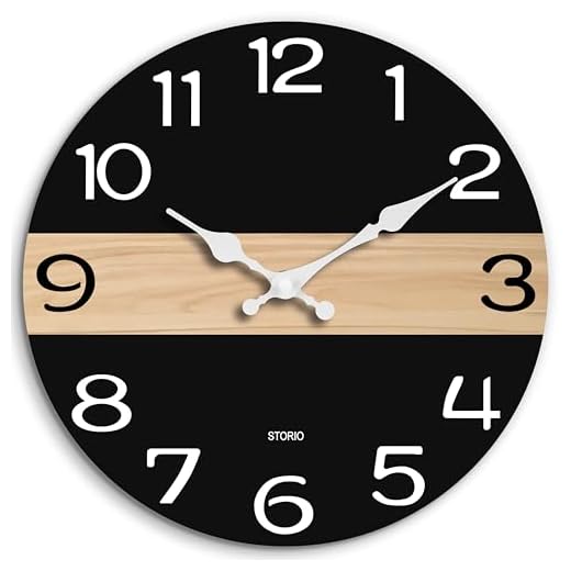 Wall Clock-10 Inch Modern Black Silent Wall Clocks Battery Operated Decorative for Bedroom Office Kitchen-Non Ticking Clock for Bathroom Living Room