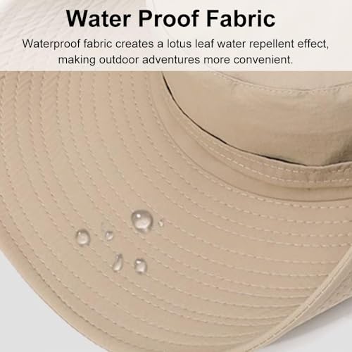 SagaSave Chapéu de pesca, aba larga, proteção solar, proteção UV, FPS 50+, chapéu de proteção respir