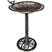 VidaXL Vogelbad Bronzefarben | 150cm Durchmesser | Wetterfester Kunststoff | Für Garten & Terrasse