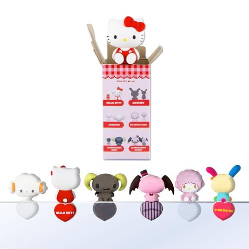 Sonix x Sanrio Peekers - Specialty Friends Blind Box - Adhesive Decorative Mini Figures - Includes Hello Kitty Cogimyun Lloromannics My Sweet Piano or Mystery Character
