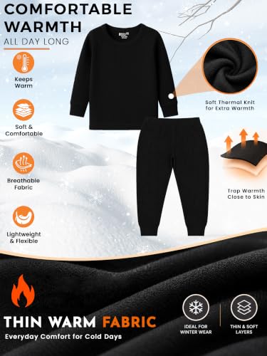 Image of Bodycare Insider Anti-Bacterial Solid Kids Thermal Top & Bottom Unisex Set