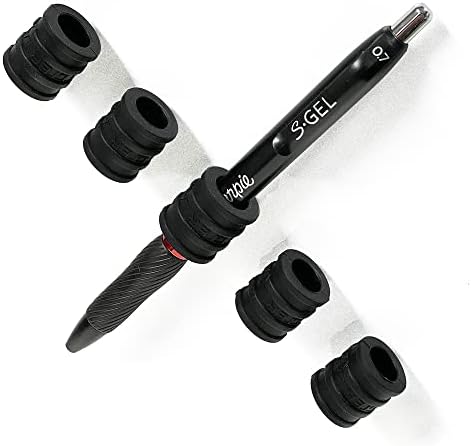 Better Labz STICK-O Magnetic Pen & Pencil Holder - Option for Securing Writing Tools on Various Surfaces including Fridge, Dry Erase Board, Locker, Task Board, Office and Classroom (Five Pack)