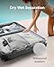 Carry On Luggage with Spinner Wheels, 8010S Aluminum Frame Zipperless Polycarbonate Hard Shell Suitcase (ZX-Core, Silver, 20 Inch)