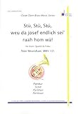 Stü stü stü weu da Josef endlich sei' ruah hom wü: für 4 Hörner und Tuba