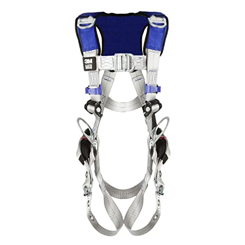 Image of DBI-Sala 3M DBI-SALA ExoFit X100 Comfort Vest Retrieval Safety Harness Fall Protection, ANSI, OSHA, Multiple D-Rings, Padding on Back, Pass-through Chest Buckle, Tongue Leg Buckles, 1401165, 2X