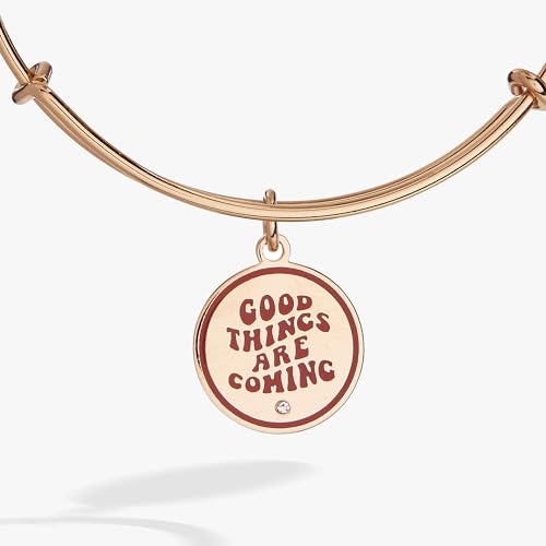 Alex and Ani 'Good Things Are Coming' Mantra Charm Bangle2