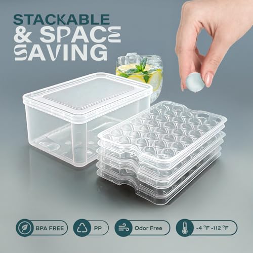 Molde para bolas de hielo redondas 3 unidades con bandeja miniatura 6