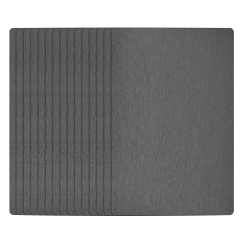 Cartes de visite vierges aluminium anodisé noir au design minimaliste épuré