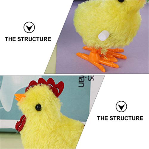 Generic Brinquedos de pintinho de corda de páscoa, brinquedos de pintinho, brinquedos de relógio, br