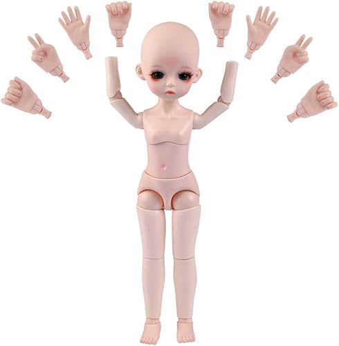 Miniatura 5 de UCanaan Muñeca BJD personalizada de 16 muñecas articuladas de 12 pulgadas + maquillaje básico (Doll3)