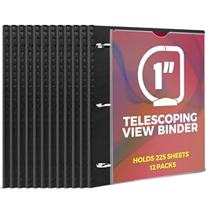 MAKHISTORY Teleskopordner mit 3 Ringen, 12 Stück