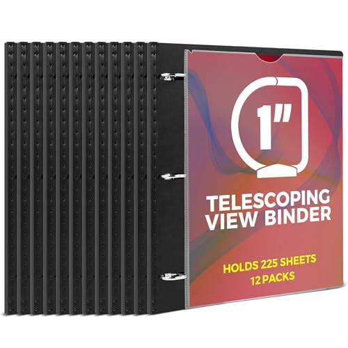 MAKHISTORY Teleskopordner mit 3 Ringen, 12 Stück