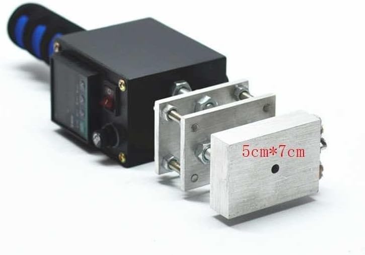 ハンドヘルドレザーホットホイルスタンピングマシン銅モールドスタンプ木製紙ラベルはんだ付けホットプレス焼印アイロン バッチ番号、QRコ