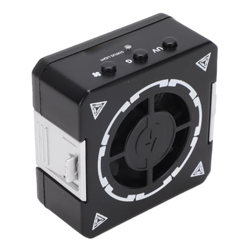 Xiuganpo Extractor de Humos, Extractor de Humos 3 en 1 con Luz, 15000r/min 2 Velocidades Ajustables, Enfriamiento y Curado Duales, Ventilador Solidificador de Enfriamiento Rápido para