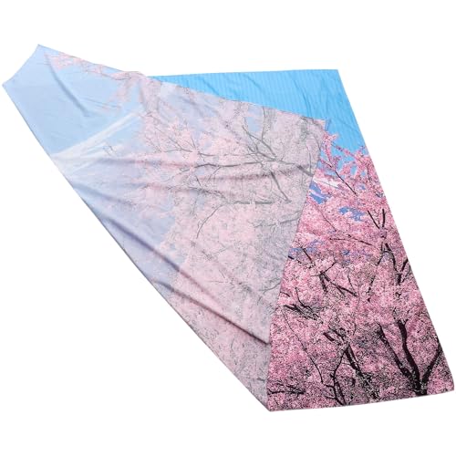 Tapiz de pared de flores de diseño japonés en poliéster con acabado textil avanzado