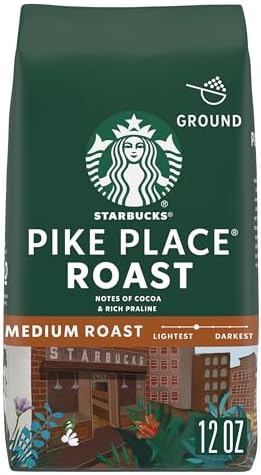 Starbucks Pike Place Roast, Ground Coffee (12oz)