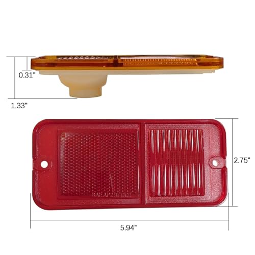 Luz de marcador lateral delantera Chevrolet C10 señalización de alta intensidad 6