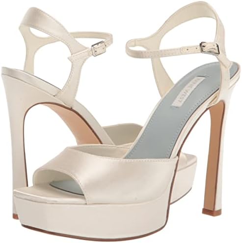 Nine West Women's Legacy Heeled Sandal, Ivory 150, 8.5 | Image 6