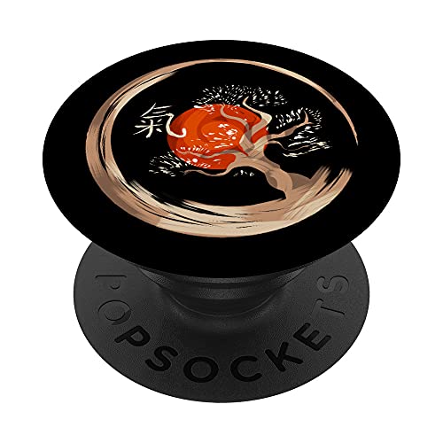 Qigong Bonsai Círculo chino Energía Símbolo PopSockets PopGrip Intercambiable