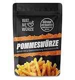 WAT NE WÜRZE Pommes frites Gewürz Salz 400 g | Pommessalz wie beim Imbiss | Freibad Pommesgewürzmischung | Auch als Bratkartoffelgewürz und Gewürzsalz für weitere Kartoffelgerichte (400 gramm)