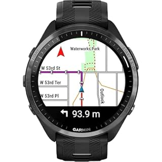 Garmin Forerunner 965 Smartwatch da corsa unisex, misura 47,2 mm, nero/grigio polvere