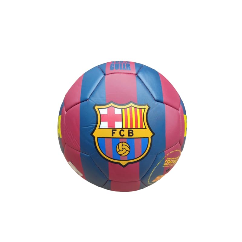 FC Barcelona - Balones Talla 5 - Productos Oficiales - Varios Estilos - Temporada 2024/2025 (Grande Bandera)