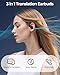 occiam Wireless Earbuds Bluetooth Headphones Ear Buds 96Hrs Playback Sport Over-Ear Waterproof Wireless Headphones Earphones with Earhooks ENC Mics Clear Call for Sport Running Workout (Black)