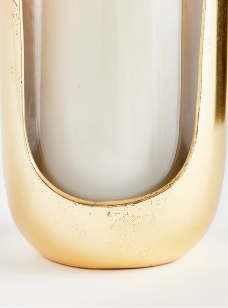 Small Gold Aida Hurricane Candle Holder 4.75"