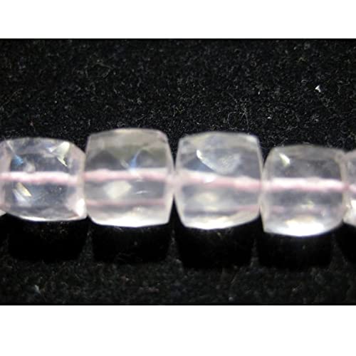 Quartz rose briolettes 7mm pour remplacer les fausses pierres par des gemmes