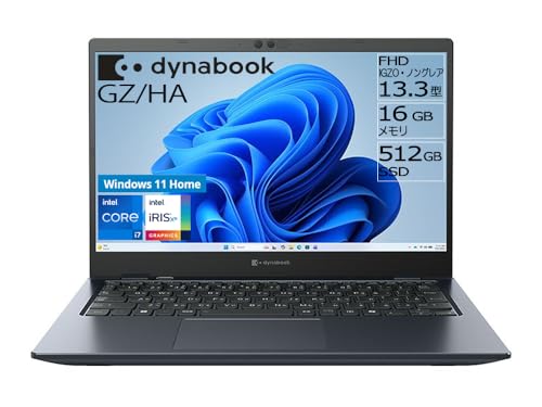 dynabook �m�[�g�p�\�R�� GZ/HA (1kg����/Core i7/13.3�^FHD(16:9)/ Windows 11 Home/16GB/512GB SSD/Office����/�I�j�L�X�u���[)Web���f�� W6GZHA7BBL